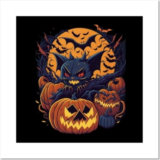 halloween pumpkins Posters and Art